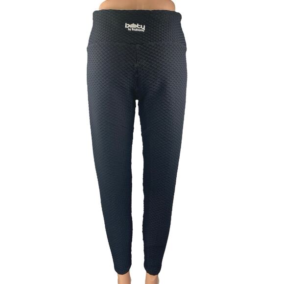 Booty by Brabants Croco Skin Black Skinny High Waist Trousers Leggings Pants M - Picture 3 of 5